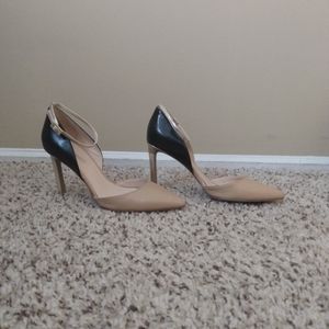Nude Leather Pumps
